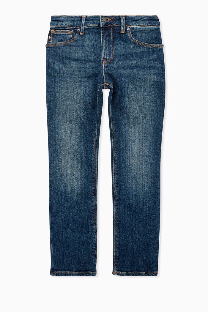 

Slim-Fit Stretch Denim Jeans, Blue