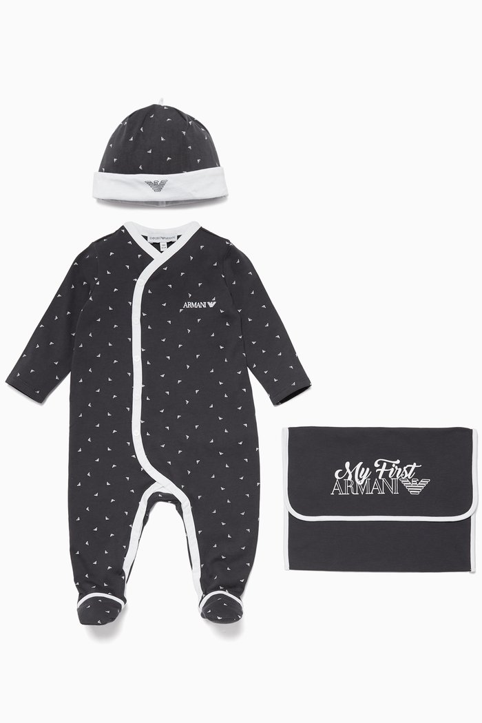 

Navy Boys Romper & Hat Newborn Gift, Set Of 2, Blue