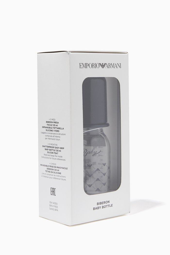 

Logo-Print Baby Bottle, 125ml, Blue