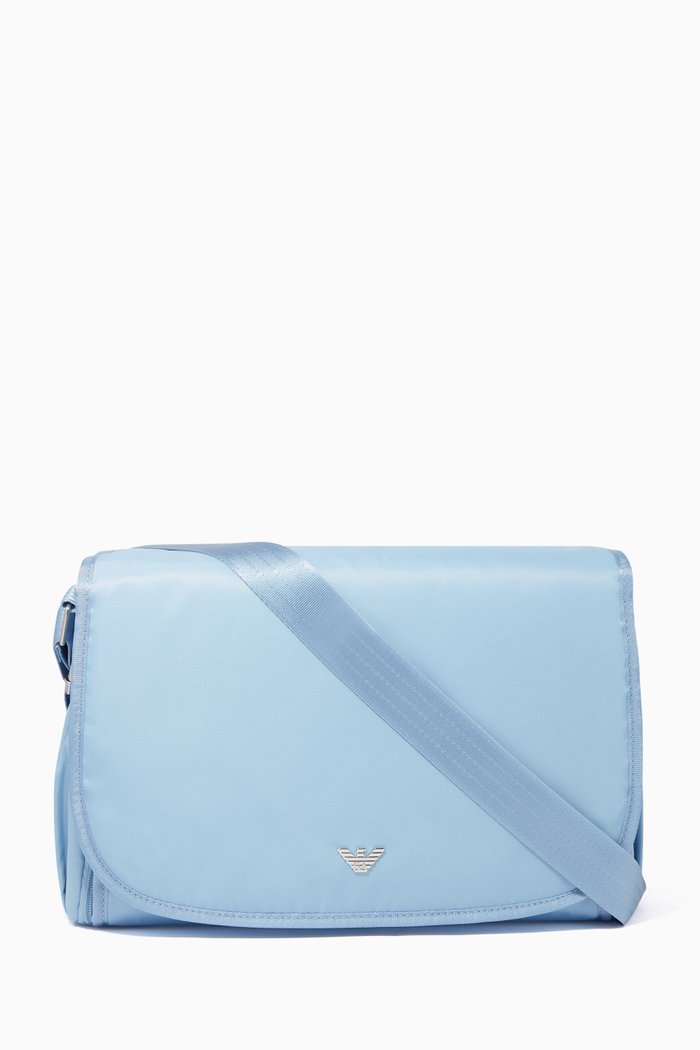 

Logo Diaper Bag, Blue