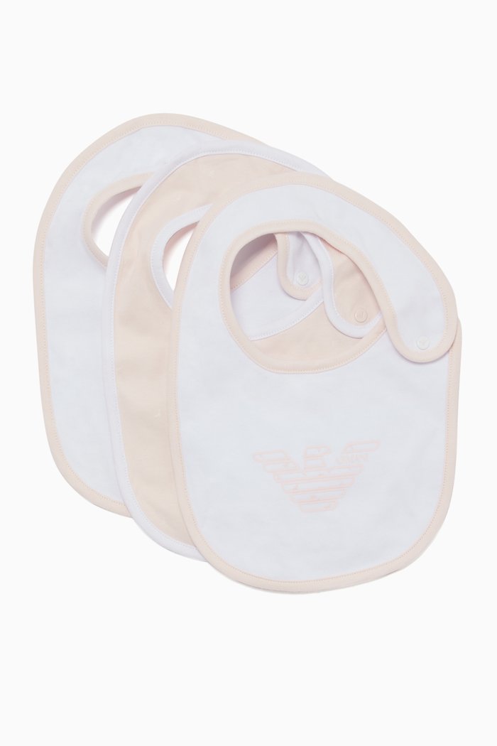 

My First Armani 3-Piece Bib Set, Pink