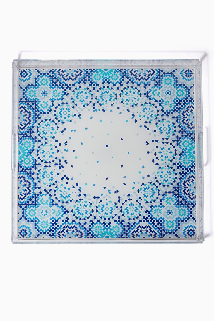 

Mirrors Tray, Large, Blue