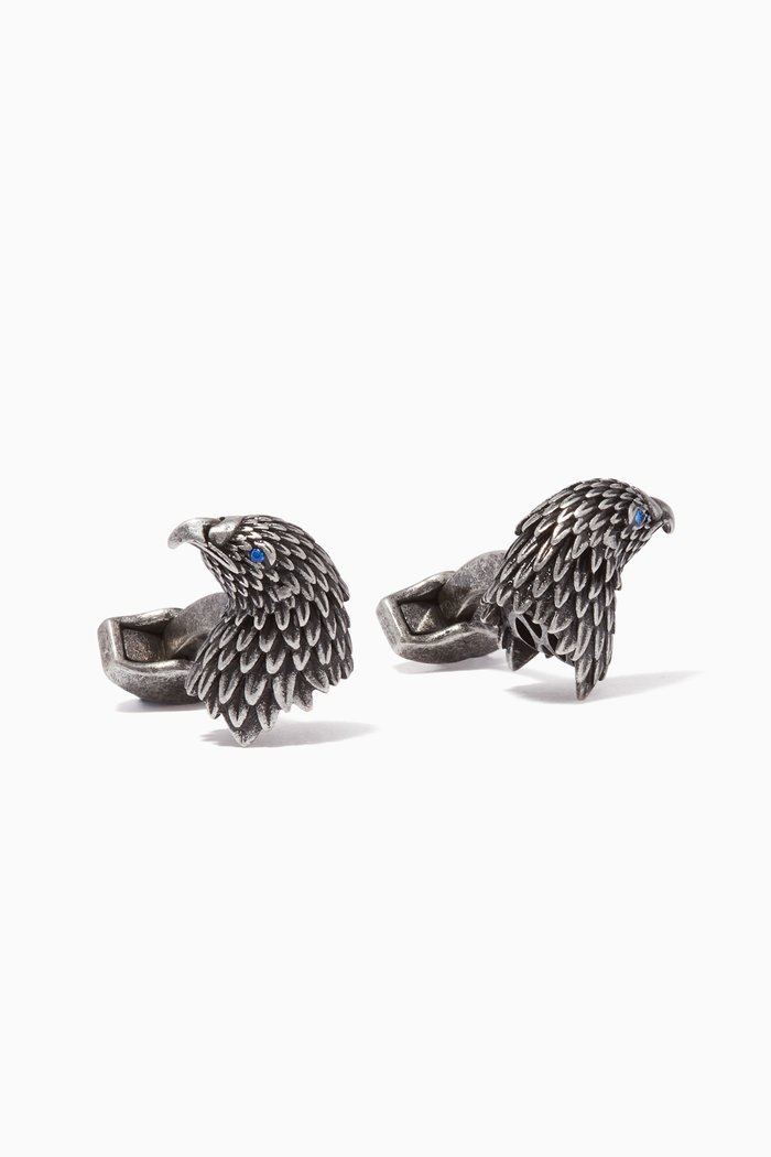 

Grey Mechanical Eagle Cufflinks