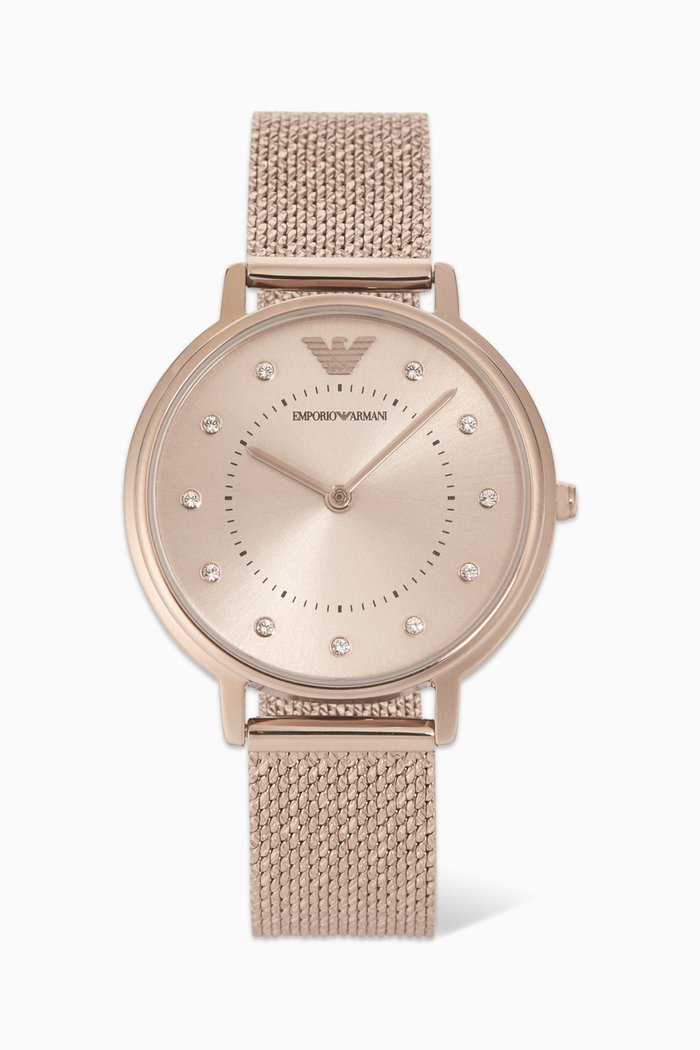 

Classic Crystal-Embellished Watch, Colourless