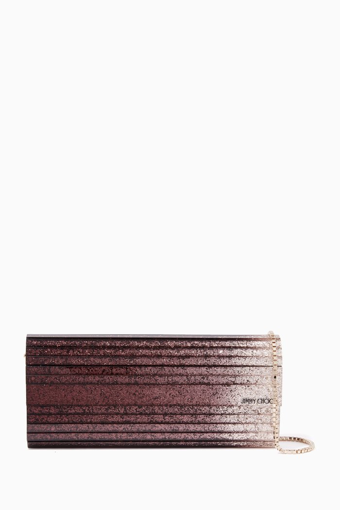 

Sweetie Glitter Clutch in Acrylic, Neutral