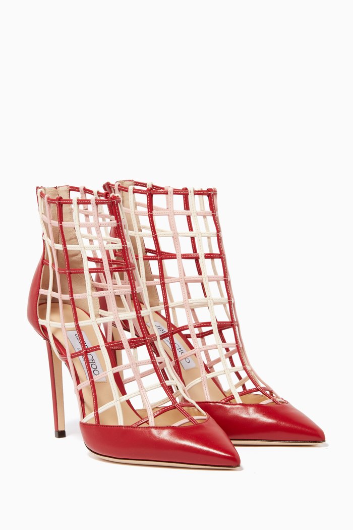 

Red, Rosewater & Chalk Sheldon 100 Caged Boots