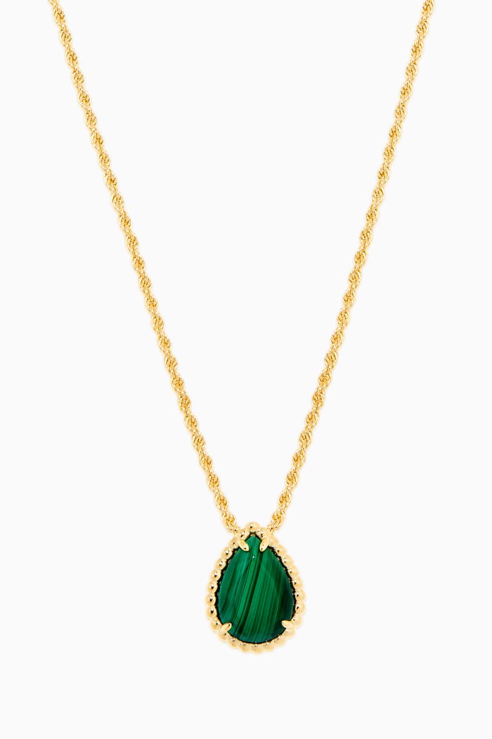 

Yellow-Gold & Malachite Small Serpent Bohème Necklace