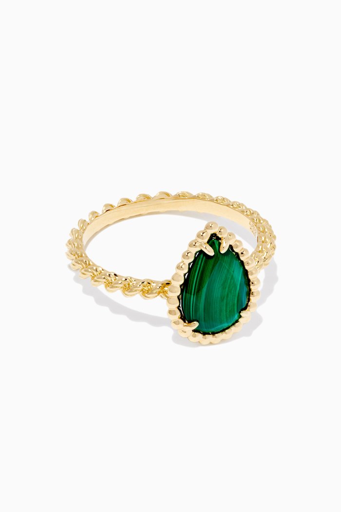 

Yellow-Gold & Malachite Serpent Bohème Ring