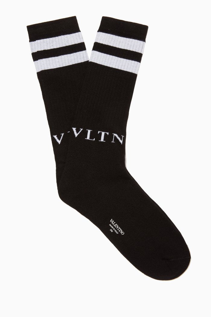 

Valentino Garavani VLTN Socks, Black