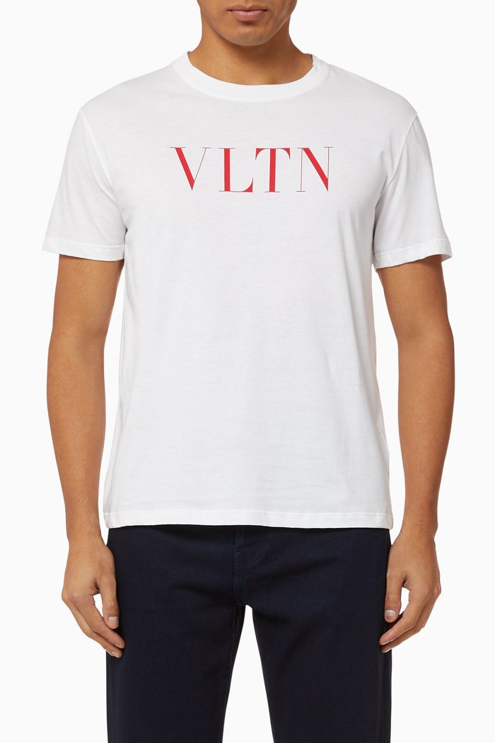 

VLTN Cotton T-Shirt, White