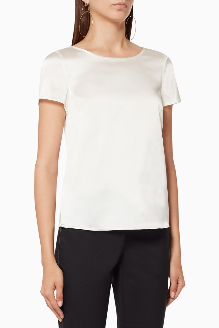 

Classic Satin T-Shirt, White