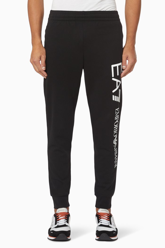 

EA7 Jersey Track Pants, Black