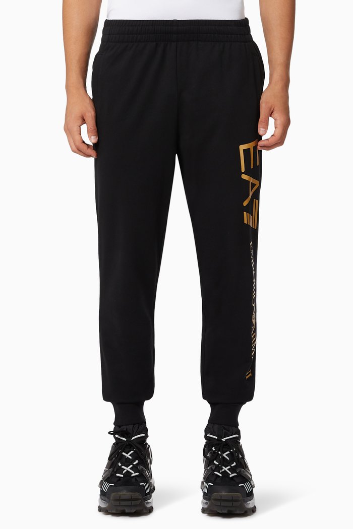 

EA7 Jersey Track Pants, Black