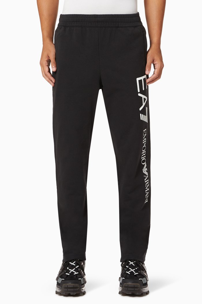 EA7 Cotton Sweatpants, Blue