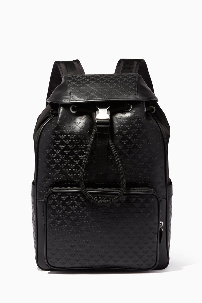 

Black Minorca Leather Backpack