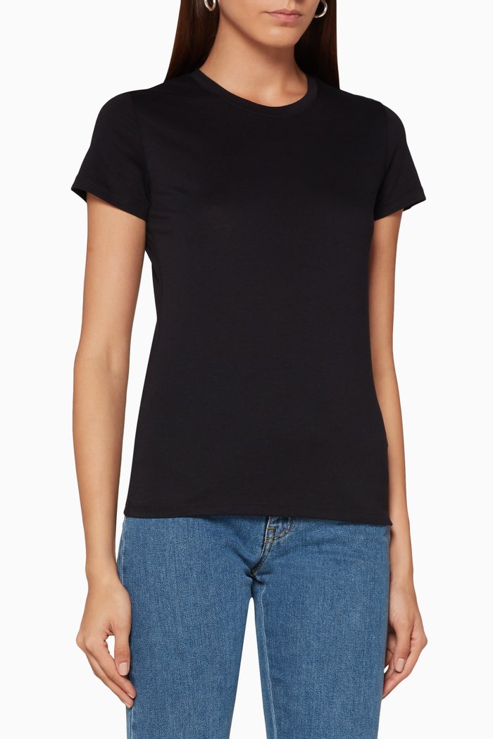 

Black Cotton T-Shirt