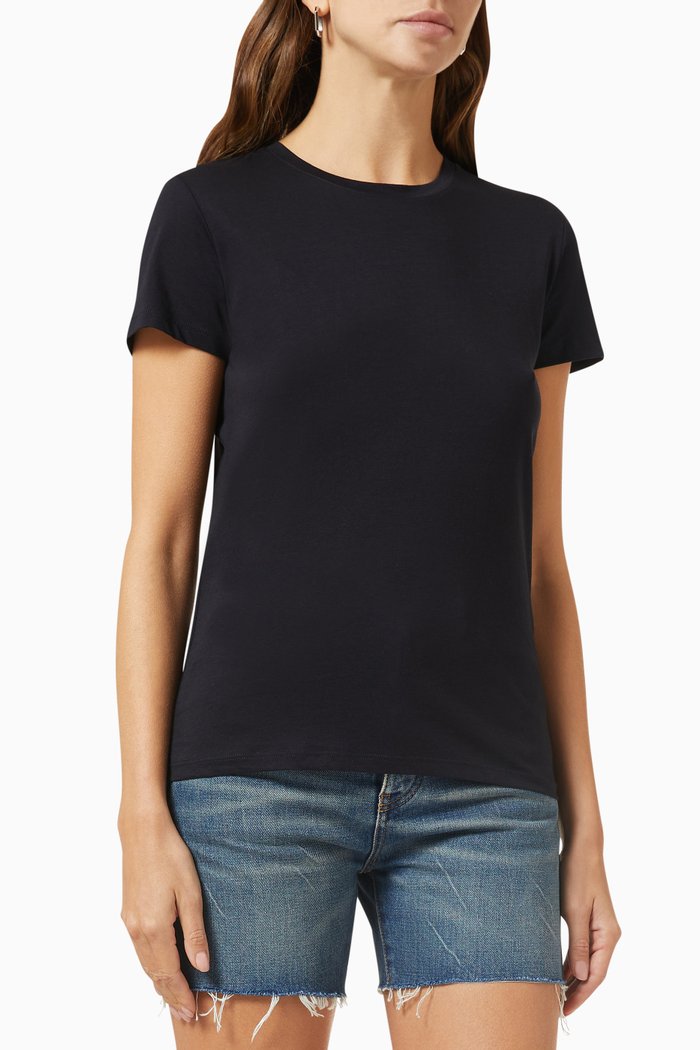 

Essential Crewneck T-shirt in Pima Cotton, Blue