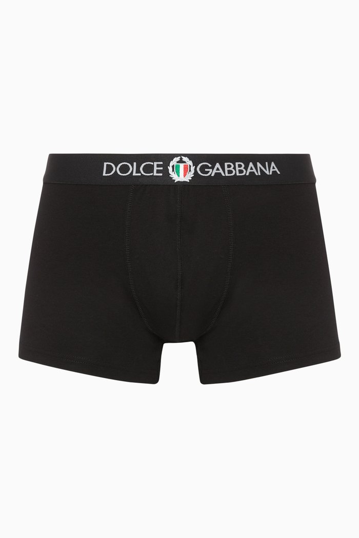 

Black Sports Crest Logo Boxers