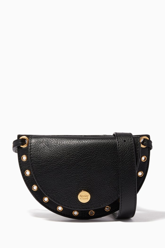 

Black Small Kriss Leather Belt Bag