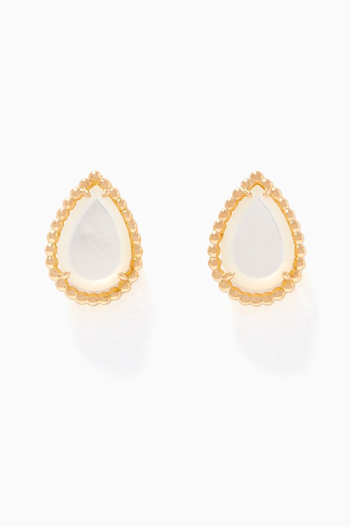 

Yellow-Gold Serpent Bohème Mother-Of-Pearl Earrings