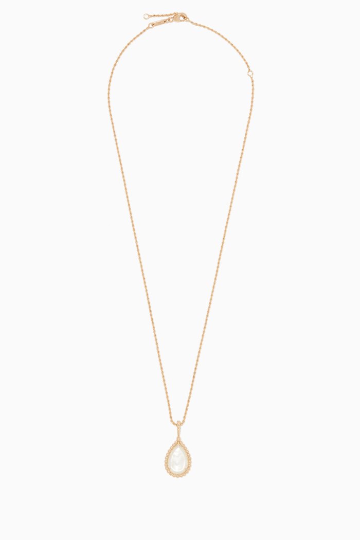 

Yellow-Gold & White Mother Of Pearl Serpent Bohème Necklace
