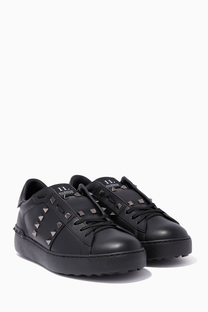 

Valentino Garavani Black Rockstud Untitled Sneakers