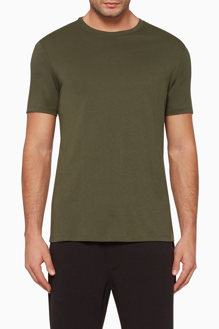 

Pima Cotton Crewneck T-Shirt, Green