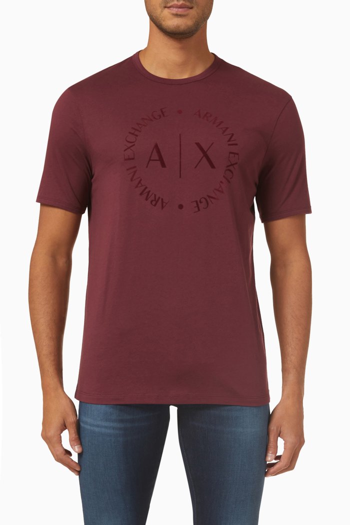 

Circle Logo T-Shirt, Burgundy