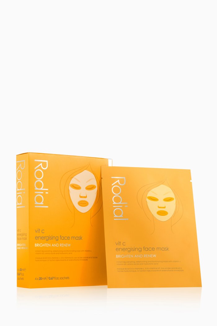 

Vit C Energising Sheet Mask, Set of Four, Colourless