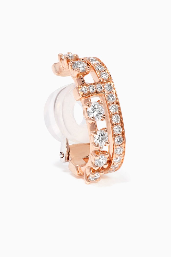 

Avenues Diamond Single Earring Cuff in 18kt Rose Gold