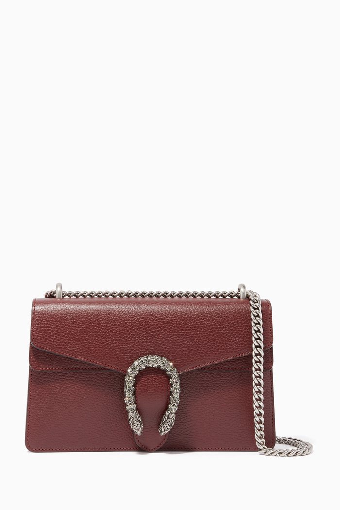 

Small Dionysus Leather Shoulder Bag, Burgundy