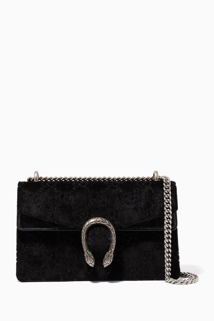 

Velvet Small Dionysus Shoulder Bag, Black