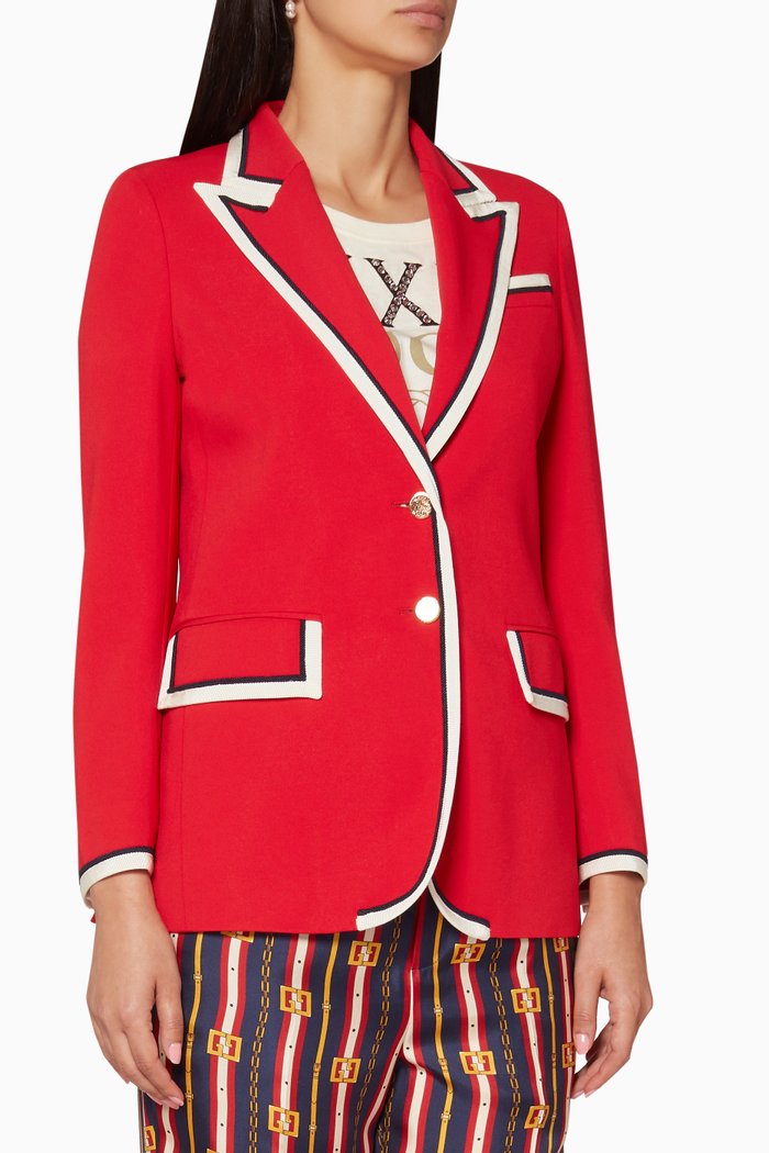 

Red Stretch Peak Jacket, Multicolour