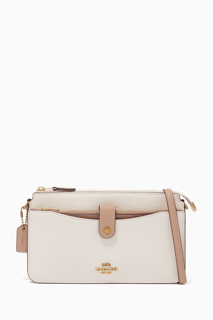 

Noa Pop-up Messenger Bag in Colourblock Leather, Multicolour