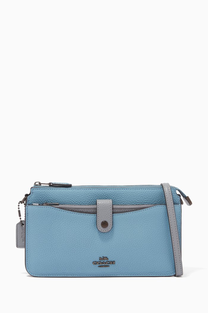 

Noa Pop-up Messenger Bag in Colourblock Leather, Multicolour
