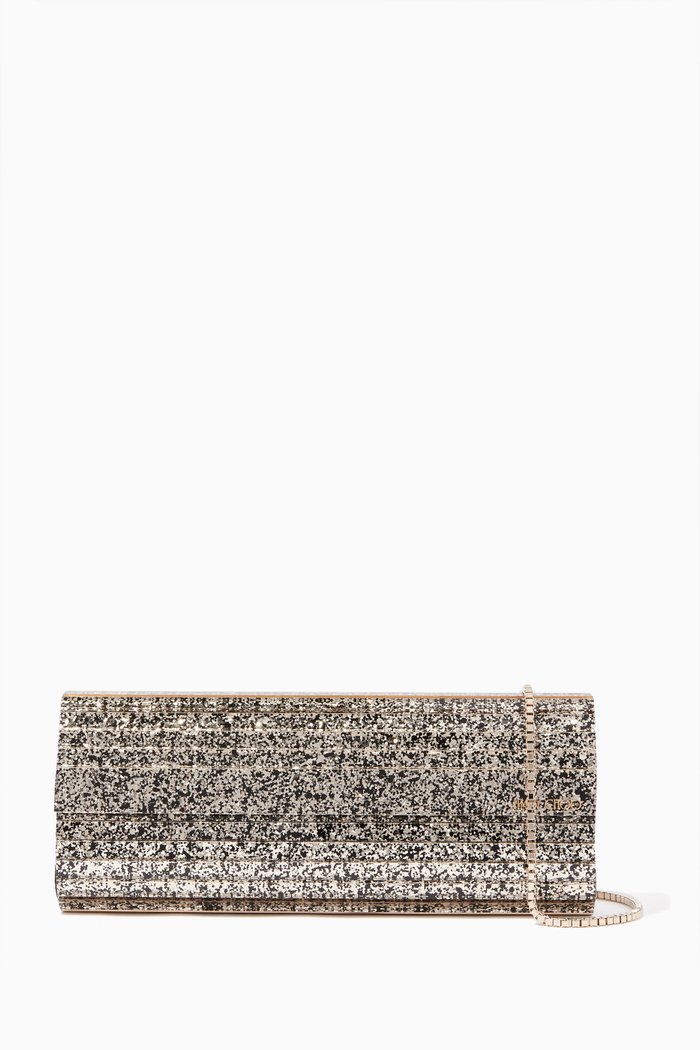 

Gold-Mix Coarse Glitter Sweetie Clutch