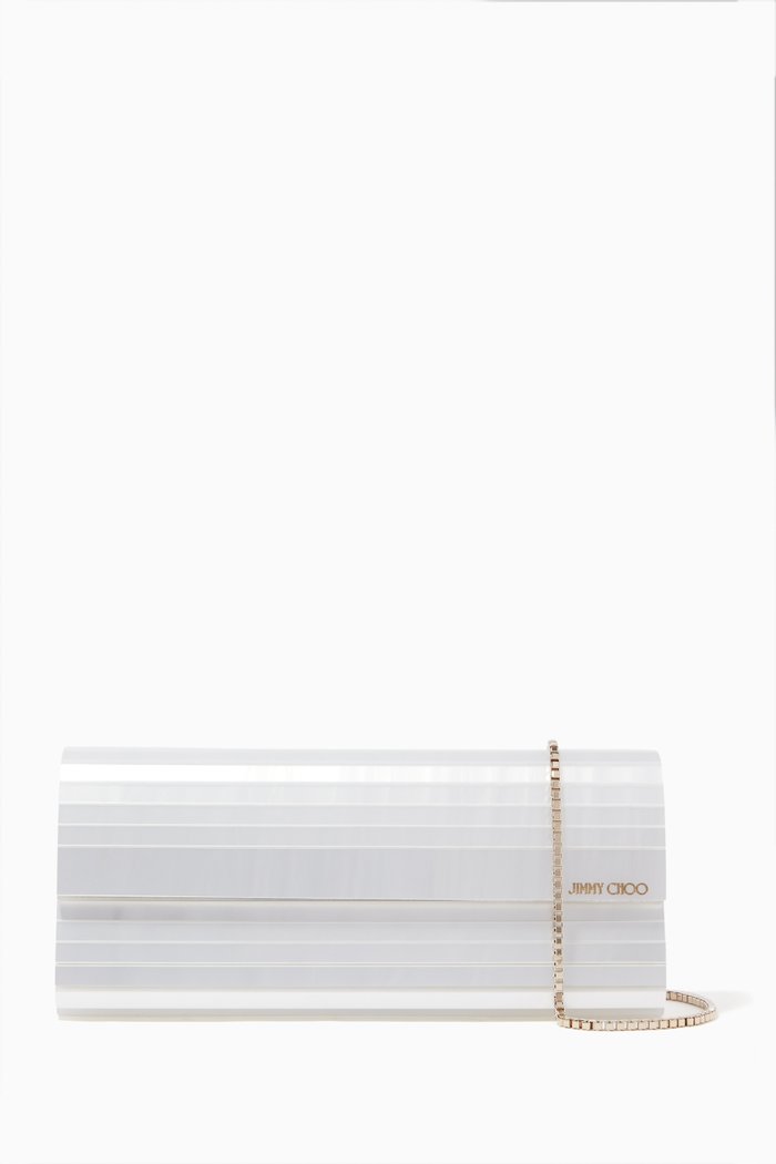

Pearl Sweetie Acrylic Clutch, Neutral