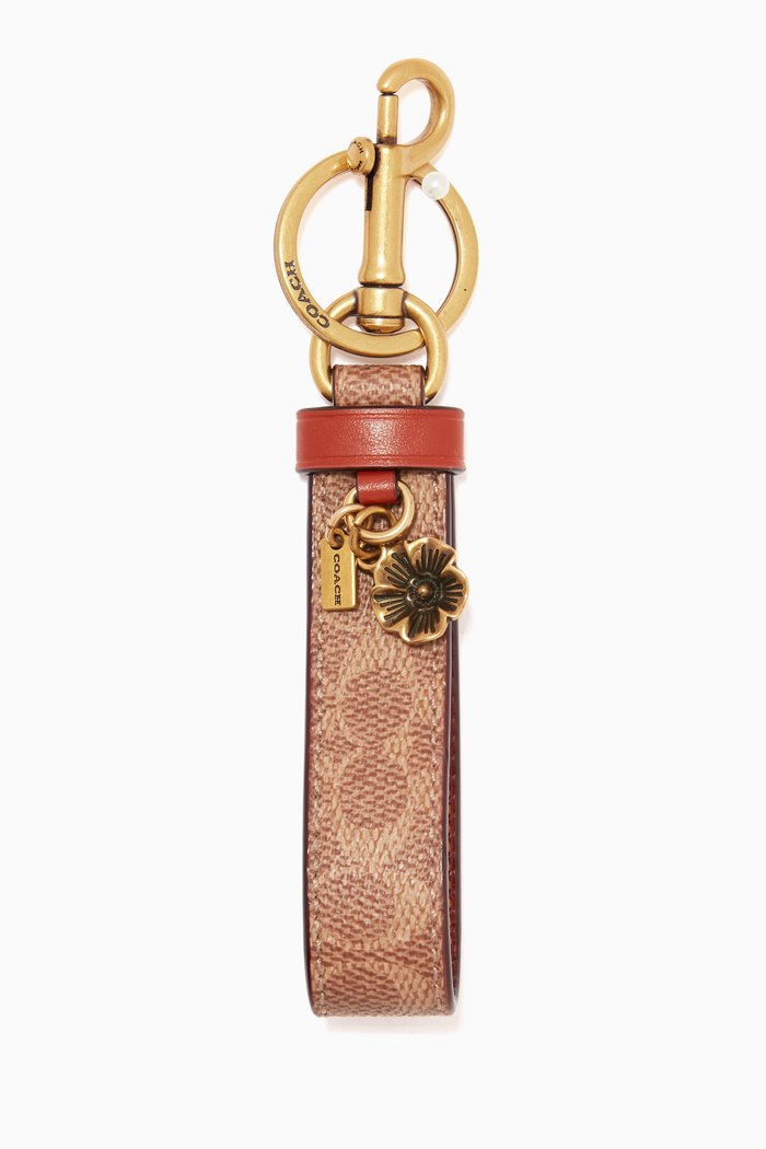 

Charm Loop in Signature Canvas, Brown