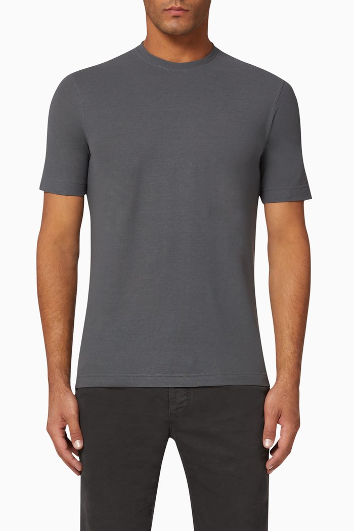 Classic Ice Cotton T-Shirt, Grey