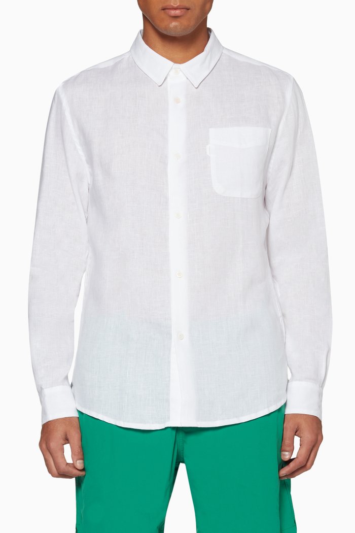 

White Monaco Linen Shirt
