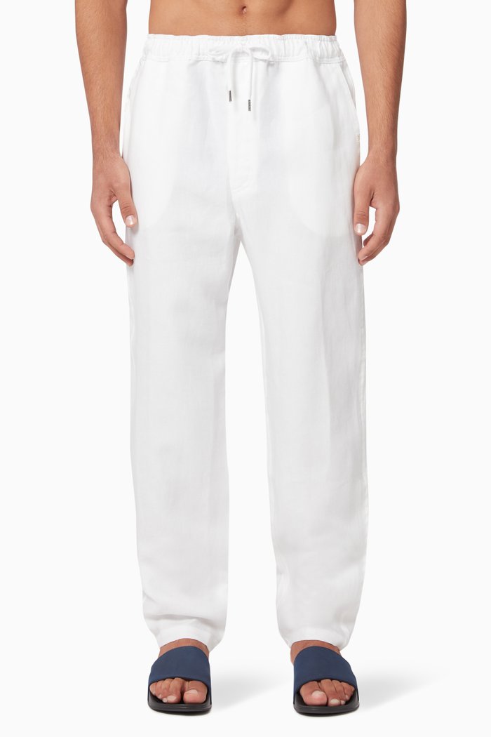 

Sydney Linen Pants, White