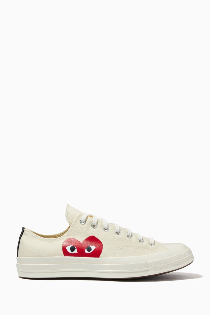 

x Converse Chuck 70 Low Top Sneakers in Canvas, Neutral