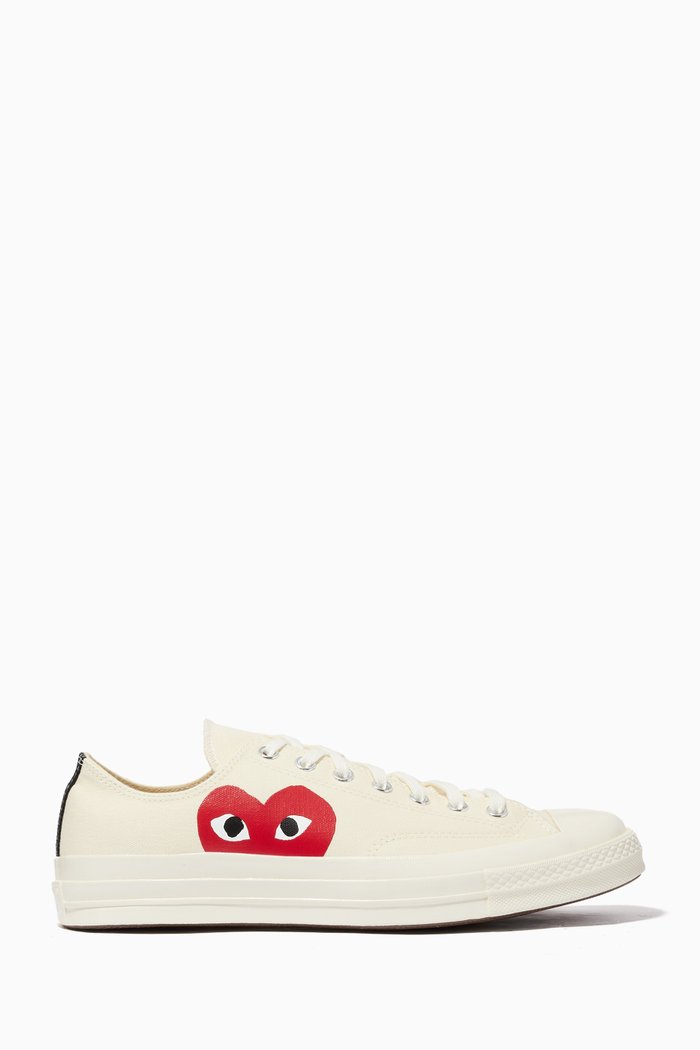 x Converse Chuck 70 Low Top Sneakers in Canvas, White