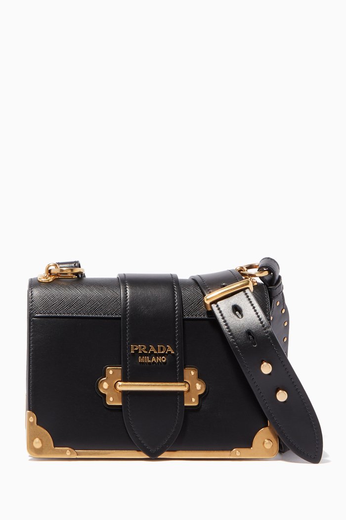 

Black City Cahier Leather Cross-Body Bag