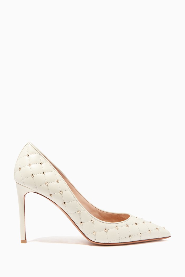 

Valentino Garavani Rockstud Spike Pumps, Neutral