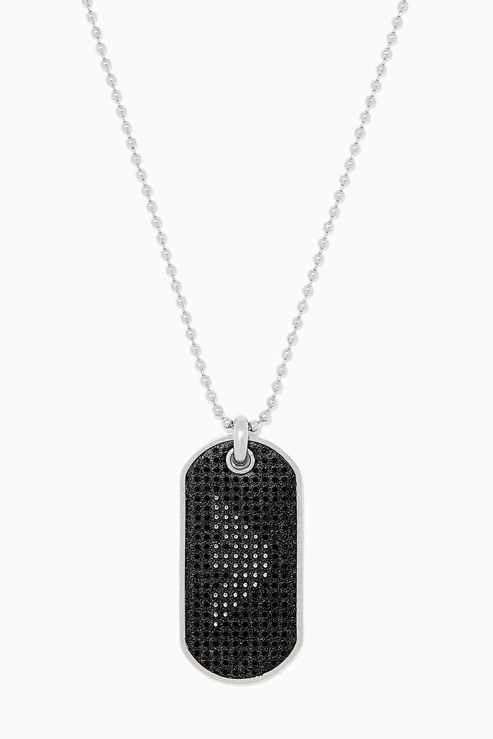

EA Eagle Leather Tag Necklace, Multicolour