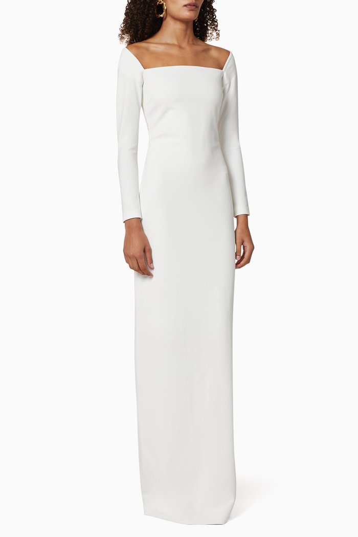 

Lolita Crêpe Maxi Dress, White