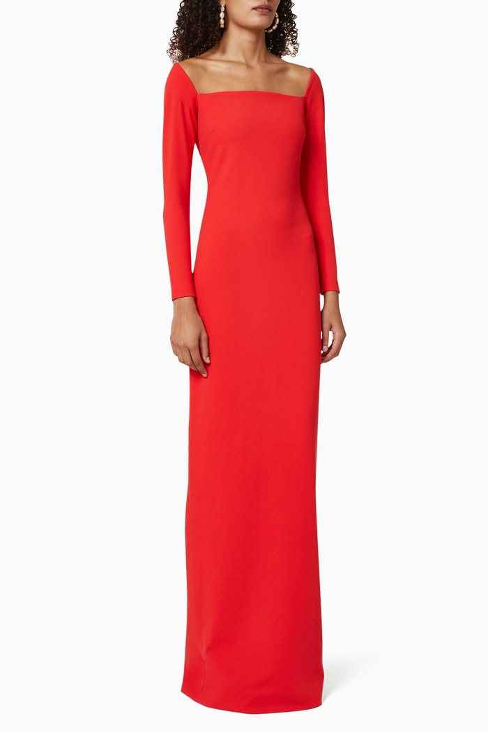 

Lolita Crêpe Maxi Dress, Red
