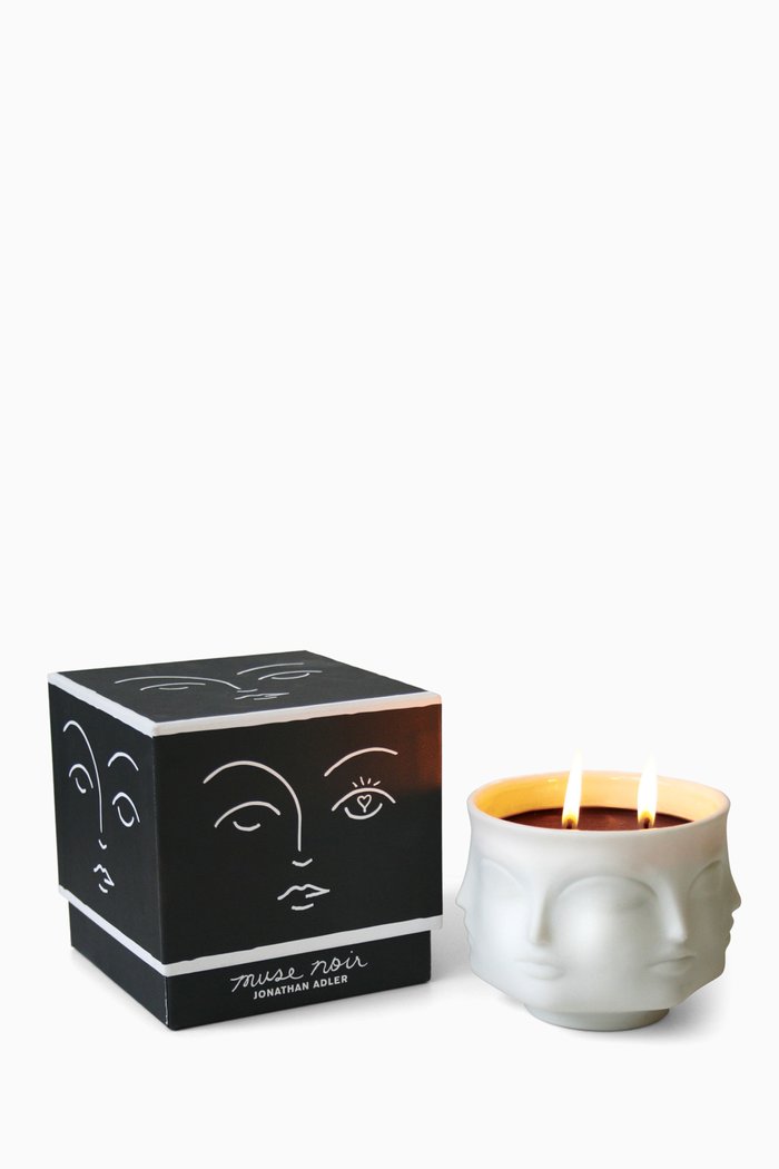 

Muse Noir Ceramic Candle, 369g, Multicolour