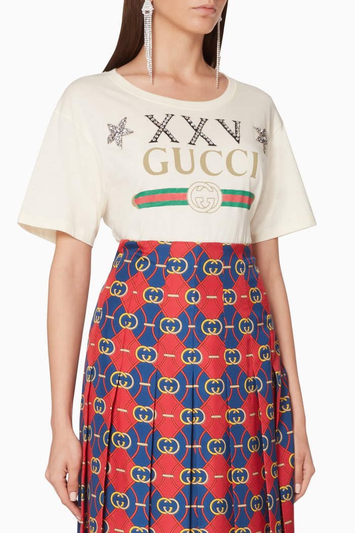 

Oversized Logo Print T-Shirt, Neutral